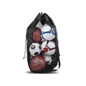 Drawstring Mesh Exercise Equipment Bag for Basketball Football Volleyball