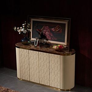 1800mm Cabinet Console Table 0.45m Marble Top Console Table