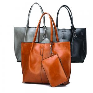 Quality Ladies Handbags Sets Leather Top Handle Handbag Wallets 2pcs In 1 Sets Women Totes Bag Sets for sale