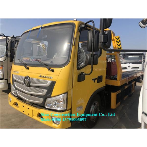 Buy 4x2 Flatbed Wrecker Truck Load 3t Hauling 3t With Cummins Engine 129hp at wholesale prices