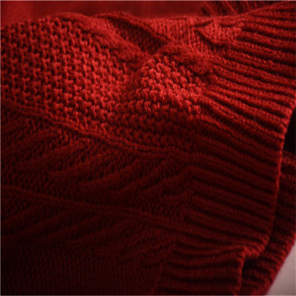 Woman'S V Neck Sweates Keep Warm Autumn And Winter Fashion Two-Color