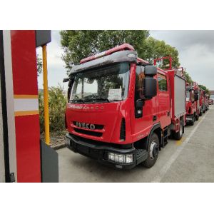 Quality IVECO Chassis Water and Foam Tanker Fire Truck with Two Rows Cab 6 Seats for sale