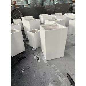 Fading Resistant Fiber Clay Planters For Balconies Easily Cleaned