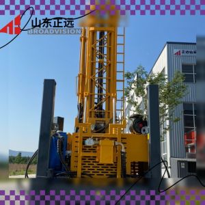 Hydraulic full-terrain drilling rig with high-pressure impact for deep rock