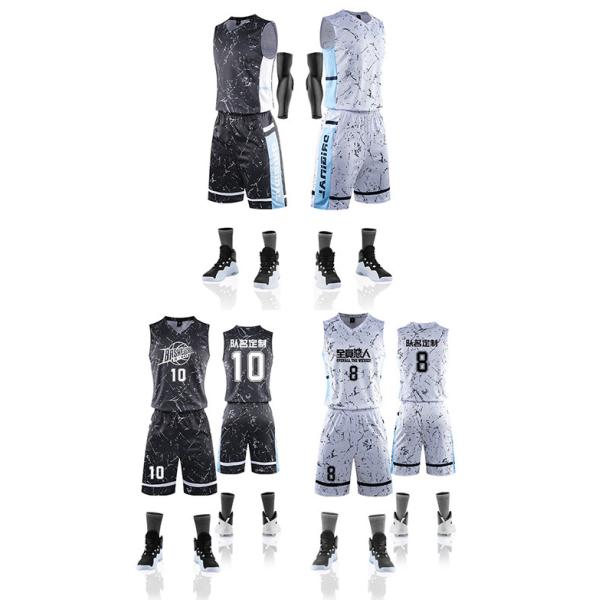 Custom Basketball Uniforms Competition Polyester Breathable Training Suits