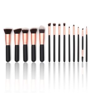 Synthetic Hair 12pcs Facial Makeup Brushes