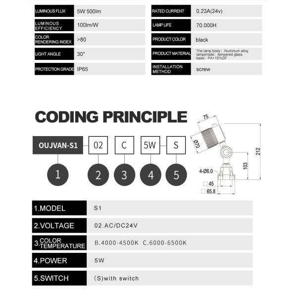 Adjustable Gooseneck Work Lamp Portable Short Arm LED Machine Work Light