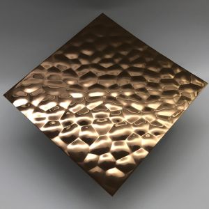 Convex Hammer Textured Stamped 304 201 Stainless Steel Metal Plate