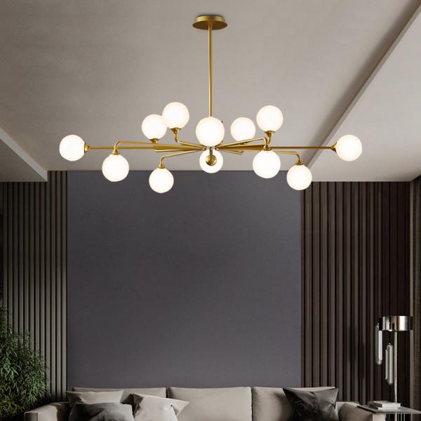 Modern Metal LED Chandelier Lighting Lustre Living Room Villa Interior Decor Pendant Lamp(WH-MI-436)