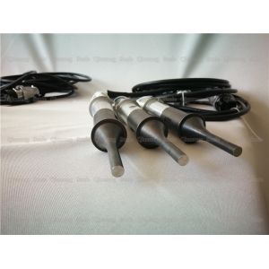 Welding 28khz Transducer , Ultrasonic Piezoelectric Transducer With Black Steel