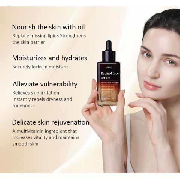 Retinol Face Skin Care Serum Organic Natural Anti Wrinkle Dark Spot Remover Brighten And Whitening Facial Serum