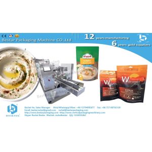 Doypack machine for sauce packing in bag with spout