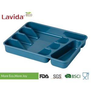 Heat Resistance Bamboo Flatware Tray Light Weight Disposable Contemporary Style