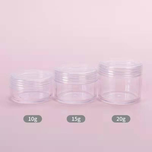 Sub-Packaging Small Round 50g Plastic Cosmetic Jar Travel Sub-Bottling Cream Jar