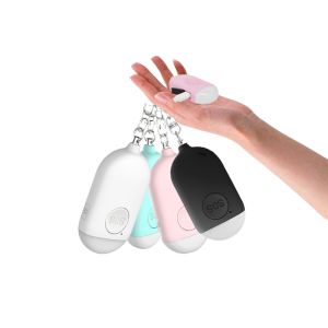 Emergency Led Light Rechargeable Personal Alarm Keychain With SOS Button