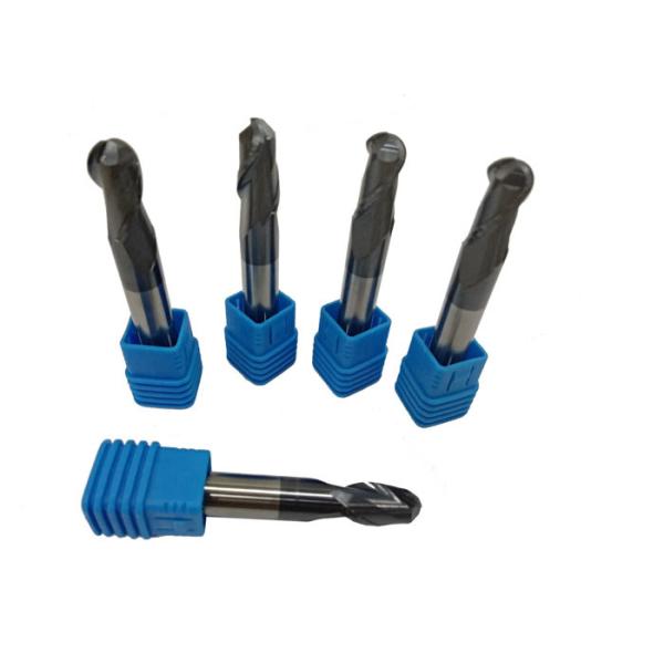 Metric Inch Tungsten Carbide End Mill For HRC 65 Steel Processing Heat Resistant