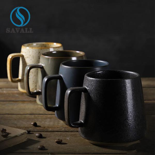 Buy Rustic Porcelain Coffee Cup With Handle at wholesale prices