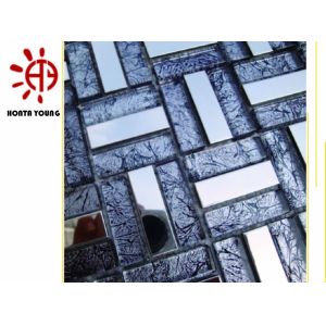 HTY - TS 300 China Supplier Kitchen Backsplash Design Metallic Black Random