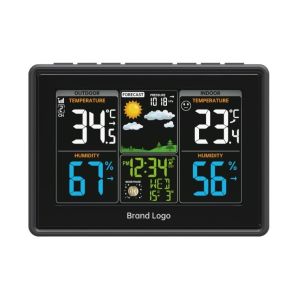 RCC Time Wireless Weather Station with Thermometer Humidity and Customized