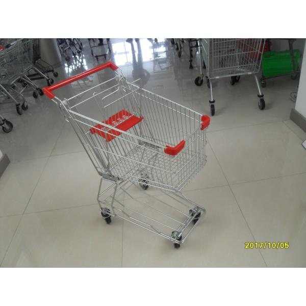 Buy Zinc Plating Powder Coating Grocery Shopping Cart With Anti UV Handle 100L at wholesale prices