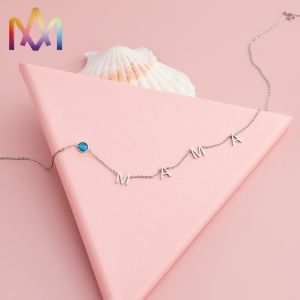 Plating Stainless Steel 26 Initial English Letter Necklace