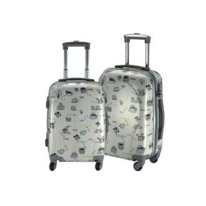 Adjustable Push Button 0.8mm Ultralight Hard Shell Suitcase