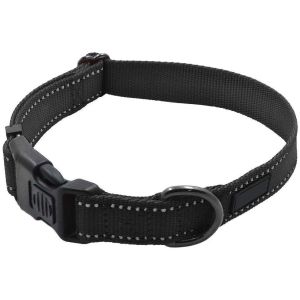 Durable Soft Nylon Dog Collar , Reflective Nylon Buckle Dog Collars
