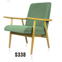 America style home upholstered wooden frame single recliner chair furniture