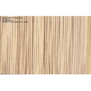 Constructional Engineered Zebrano Wood Veneer Wall Panels Artificial