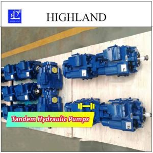 Industrial Tandem Hydraulic Pumps With Swash Plate Structure Design