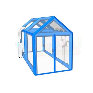 Blue Color Inflatable Party Tent Decontamination Tunnel Digitial Printing