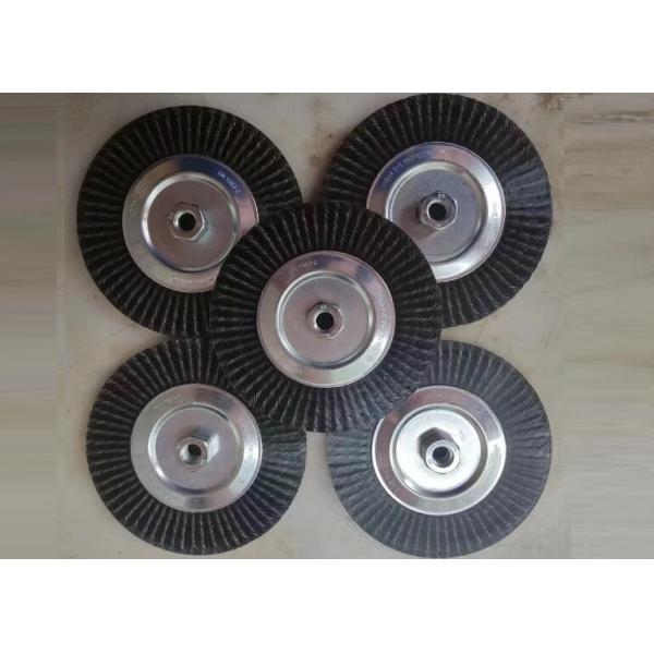 150mm Polyflex Encapsulated Threaded Knot Wheel Brushes for Rust Removal