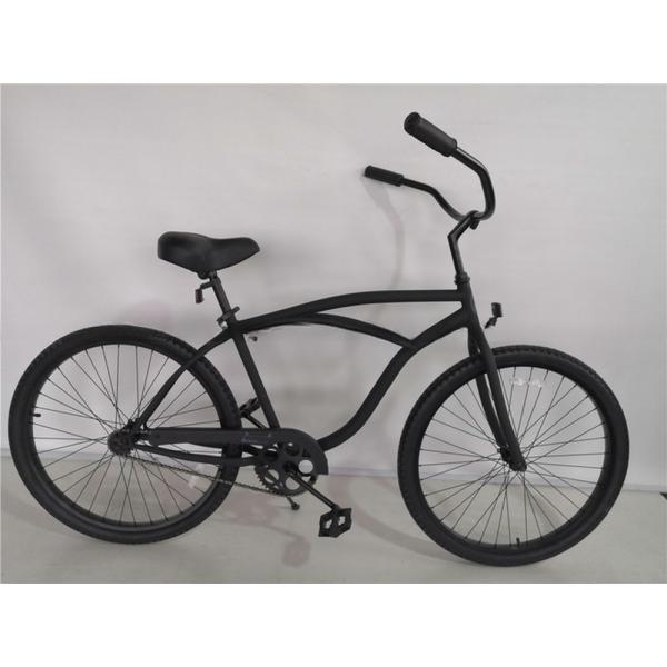 Step Through Design 26 Inch Beach Cruiser Bike with Coaster Foot Brake and White Color