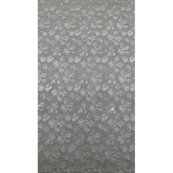 Luxury Embroidered Lace Fabric Soft Tulle with Delicate Floral for Elegant Evening Gowns