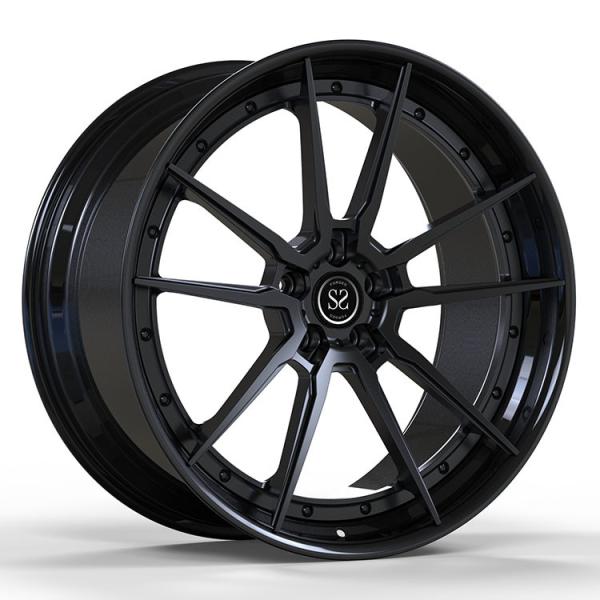 Buy A6061 T6 Audi Forged Wheels Aluminum Gloss Black Forged Rims 5x112 at wholesale prices
