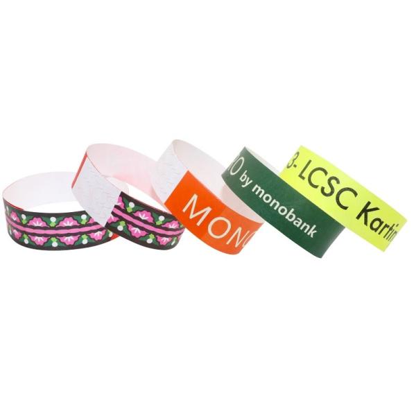 Customizable Tyvek Event Wristband Activity Event Party VIP Identification Paper