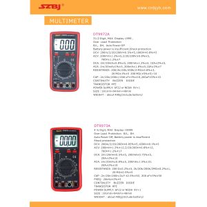 2M 2 Voltage DT9972A Portable Digital Multimeter