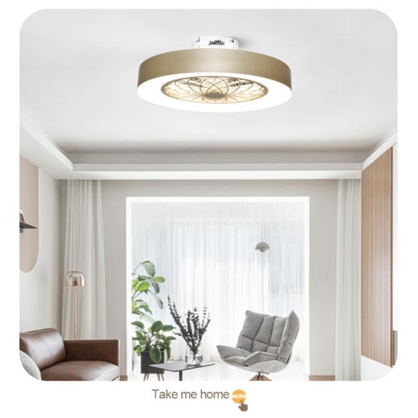 5 PC Blades Indoor Dimmable LED Ceiling Fan With Remote Control Switch