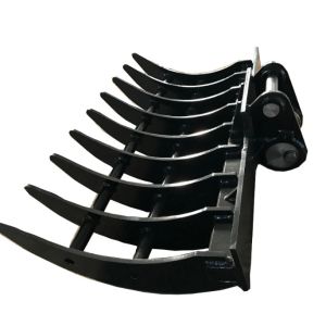 Heavy Duty Excavator Brush Rake With Sharp Tines For Precision Excavation Tasks