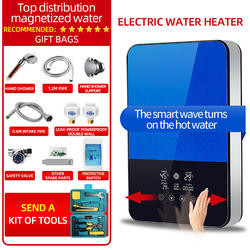 Bathroom Smart Electric Instant Water Heater Wall Mounted Stainless Steel