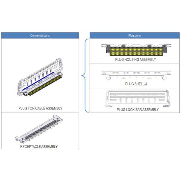 0.4mm Pitch 20525-040E-02 Micro Coaxial Connector 40 Pin 20525 CA
