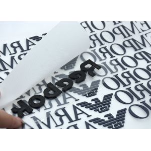 Monochrome Letters PET 3D Silicone Heat Transfer Label Eagle Pattern