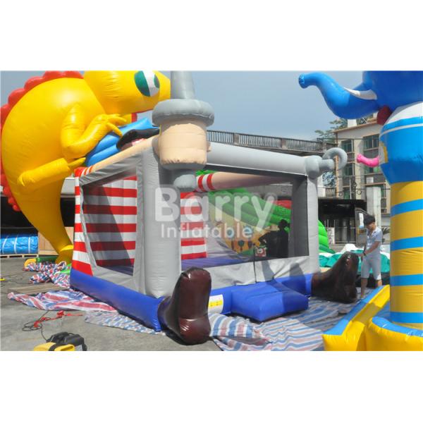 Outdoor / Indoor Pirate Kids Inflatable Bouncer Jumping Houses Fade Proof