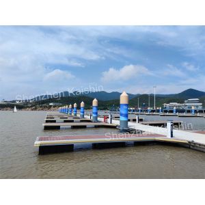 Residential Marine Floating Dock Pontoon Aluminum Alloy 300mm