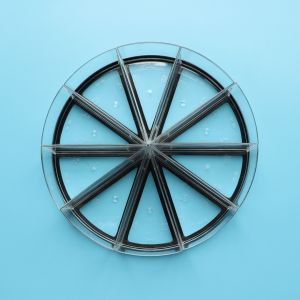 Plastic Arc Triangle Clear Mousse Pudding Cup 8 Inch Cake Dessert Cup Mousse Box