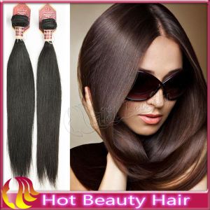 Quality Silky Straight Remy Virgin Peruvian Human Hair Extensions Tangle-Free for sale