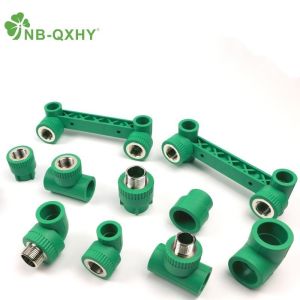 Plastic PPR Pipe Fittings 90 Degree Elbow in Green PPR with QX Welding