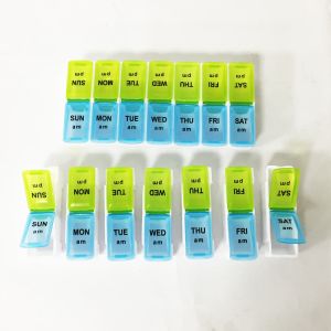 China Wholesale Detachable Weekly Pills storage cases 14 Compartment 7 days pills box on sale