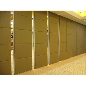 Hotel Leather Surface Acoustic Room Dividers , Panel Thickness 65 mm