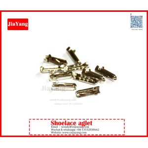 Jiayang metal aglet for end of shoelace drawstring garment